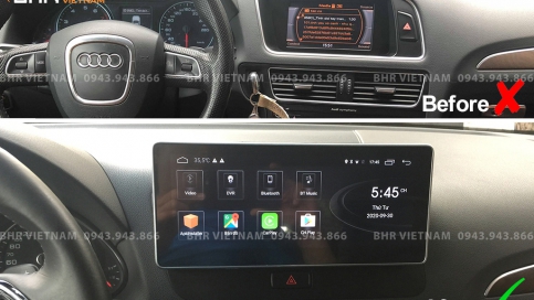 Màn hình DVD Android xe Audi Q5 2008 - 2016 | Màn nguyên khối 10.25 inch